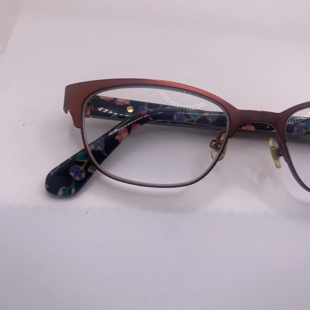 Kate Spade Eyeglasses Women FRAME ONLY Diandra 49-17-140 Burgundy Havana 752